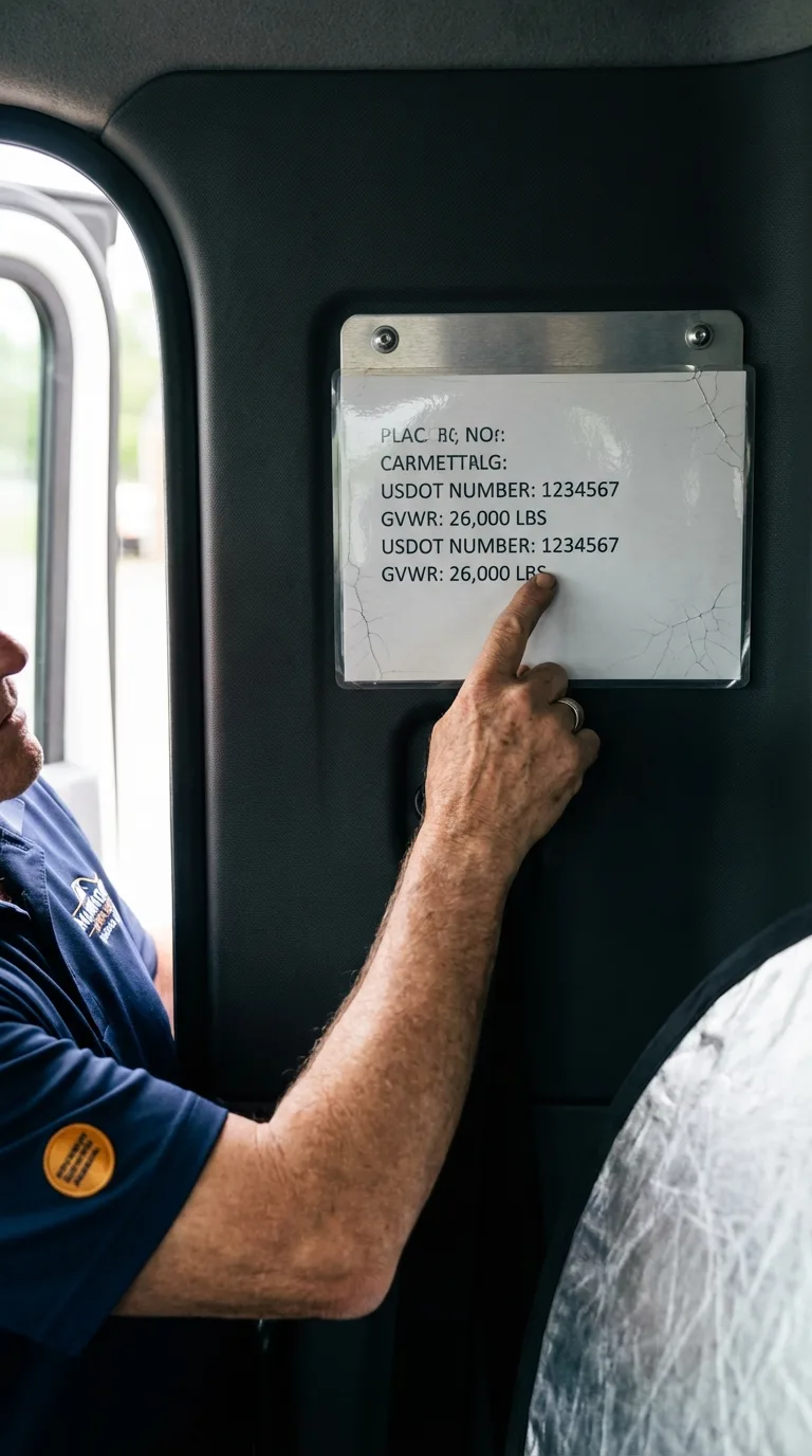 USDOT licensing placard verification in Granite City
